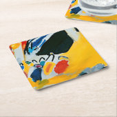 カンディンスキー印象IIIコンサート絵画抽象芸術 スクエアペーパーコースター (アングル)