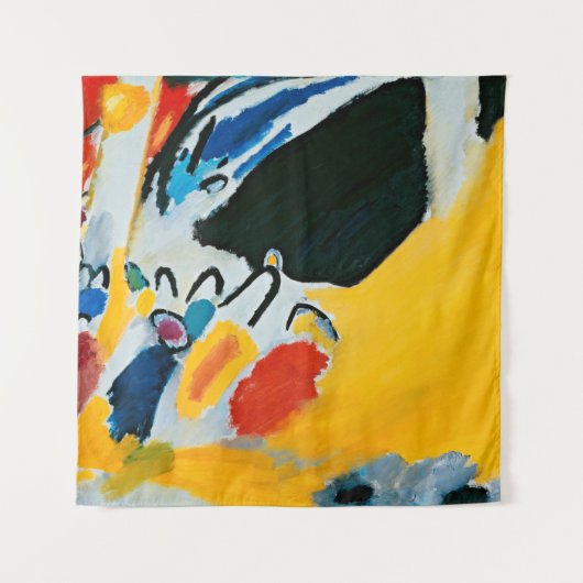 カンディンスキー印象IIIコンサート絵画抽象芸術 タペストリー (正面)