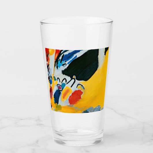 カンディンスキー印象IIIコンサート絵画抽象芸術 タンブラーグラス (正面)
