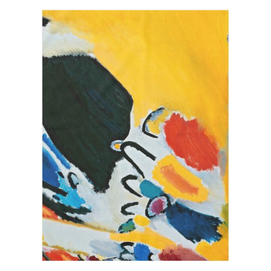 カンディンスキー印象IIIコンサート絵画抽象芸術 テーブルクロス (正面)