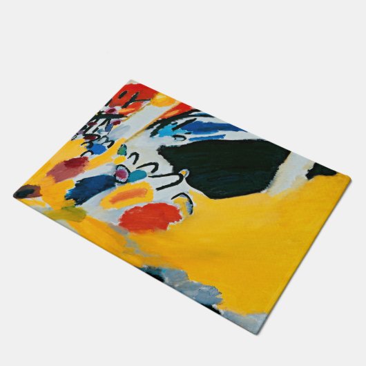 カンディンスキー印象IIIコンサート絵画抽象芸術 ドアマット (アングル)