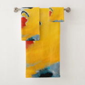 カンディンスキー印象IIIコンサート絵画抽象芸術 バスタオルセット (インサイチュ)