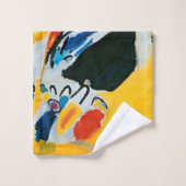 カンディンスキー印象IIIコンサート絵画抽象芸術 バスタオルセット (ウォッシュタオル)