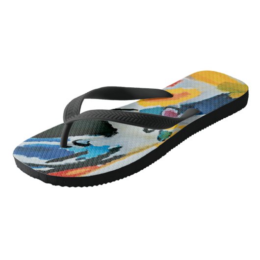 カンディンスキー印象IIIコンサート絵画抽象芸術 ビーチサンダル (アングル)