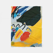 カンディンスキー印象IIIコンサート絵画抽象芸術 フリースブランケット (正面)