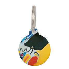 カンディンスキー印象IIIコンサート絵画抽象芸術 ペット　ネームタグ