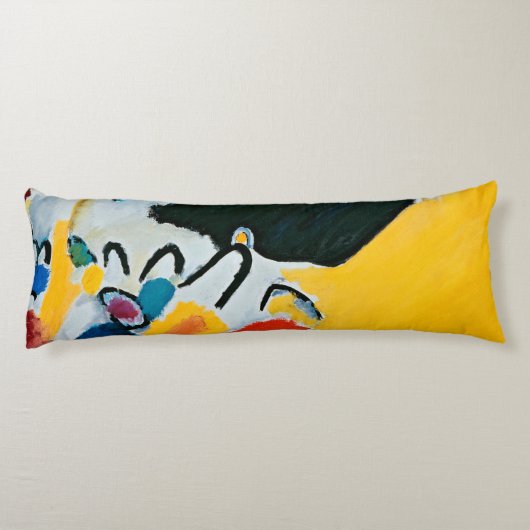 カンディンスキー印象IIIコンサート絵画抽象芸術 ボディピロー (裏面)