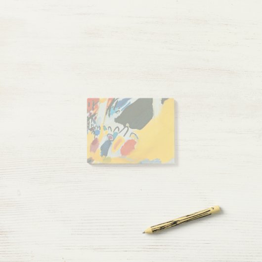 カンディンスキー印象IIIコンサート絵画抽象芸術 ポストイット (デスク上)