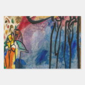 カンディンスキー印象IIIコンサート絵画抽象芸術 ラッピングペーパーシート (正面3)