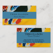 カンディンスキー印象IIIコンサート絵画抽象芸術 名刺 (正面/裏面)