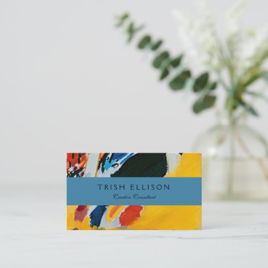 カンディンスキー印象IIIコンサート絵画抽象芸術 名刺 (スタンド正面)