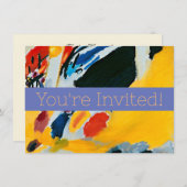 カンディンスキー印象IIIコンサート絵画抽象芸術 招待状 (正面/裏面)