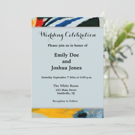 カンディンスキー印象IIIコンサート絵画抽象芸術 招待状 (スタンド正面)