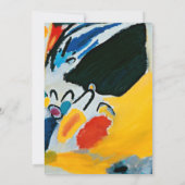 カンディンスキー印象IIIコンサート絵画抽象芸術 招待状 (裏面)