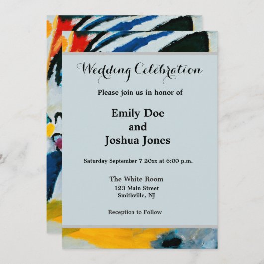 カンディンスキー印象IIIコンサート絵画抽象芸術 招待状 (正面/裏面)