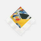 カンディンスキー印象IIIコンサート絵画抽象芸術 縁ありカクテルナプキン (角)