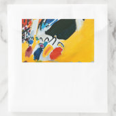 カンディンスキー印象IIIコンサート絵画抽象芸術 長方形シール (バッグ)