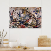 カンディンスキー合成抽象芸術絵画ズ ポスター (キッチン)