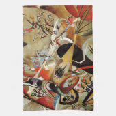 カンディンスキー合成抽象芸術 キッチンタオル (縦)