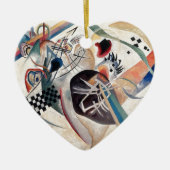 カンディンスキー合成抽象芸術 セラミックオーナメント (正面)