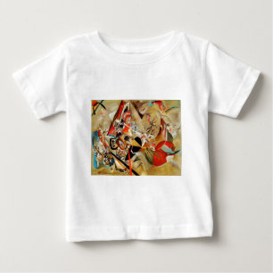 カンディンスキー合成抽象芸術 ベビーTシャツ
