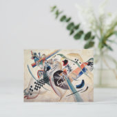 カンディンスキー合成抽象芸術 ポストカード (スタンド正面)