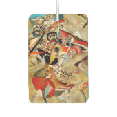 カンディンスキー合成絵画抽象芸術 カーエアーフレッシュナー (正面)