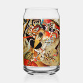 カンディンスキー合成絵画抽象芸術 ガラス缶 (正面)