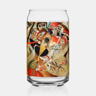 カンディンスキー合成絵画抽象芸術 ガラス缶