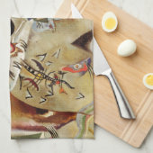 カンディンスキー合成絵画抽象芸術 キッチンタオル (四つ折り)