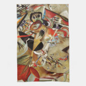 カンディンスキー合成絵画抽象芸術 キッチンタオル (縦)