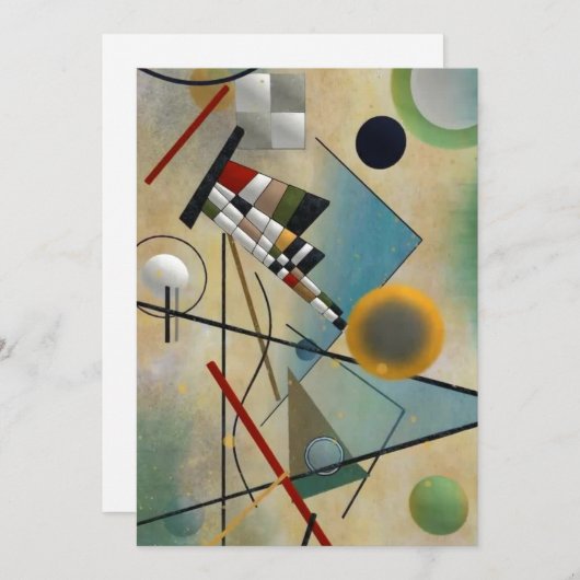 カンディンスキー合成絵画抽象芸術 シーズンカード (正面/裏面)