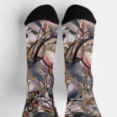 カンディンスキー合成絵画抽象芸術 ソックス (上部)