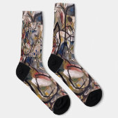 カンディンスキー合成絵画抽象芸術 ソックス (右)