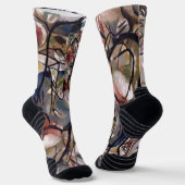 カンディンスキー合成絵画抽象芸術 ソックス (傾斜あり)