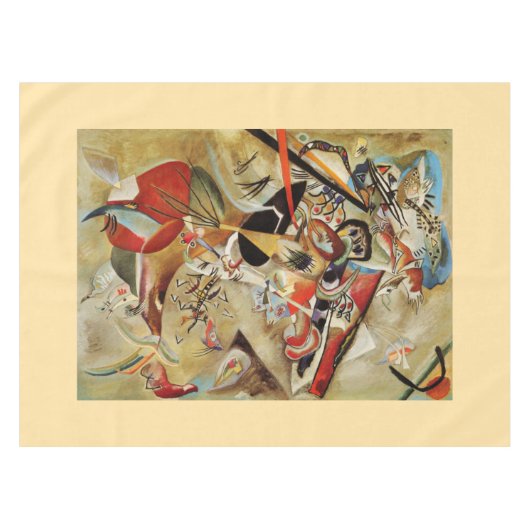 カンディンスキー合成絵画抽象芸術 テーブルクロス (正面(横))