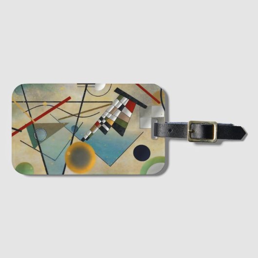 カンディンスキー合成絵画抽象芸術 ラゲッジタグ (正面横)