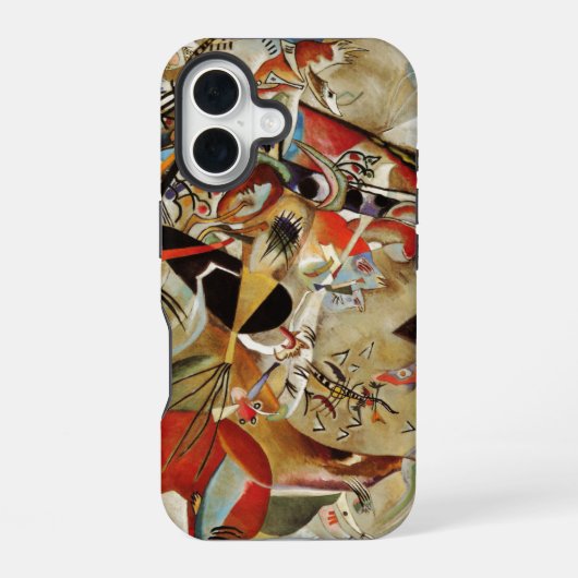 カンディンスキー合成絵画抽象芸術 iPhone 16ケース (裏面)