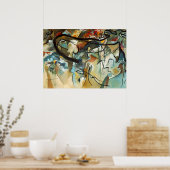 カンディンスキー合成V抽象芸術キャンバ絵画ス ポスター (キッチン)