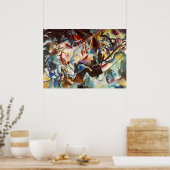 カンディンスキー合成VI抽象芸術絵画キャンバス ポスター (キッチン)