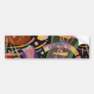 カンディンスキー合成X抽象芸術アートワーク バンパーステッカー