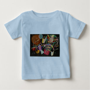 カンディンスキー合成X抽象芸術アートワーク ベビーTシャツ