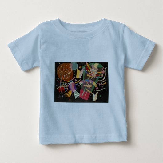 カンディンスキー合成X抽象芸術アートワーク ベビーTシャツ (正面)