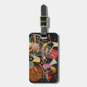 カンディンスキー合成X抽象芸術アートワーク ラゲッジタグ (正面縦)