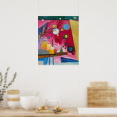 カンディンスキー大赤， 1924 ポスター (キッチン)