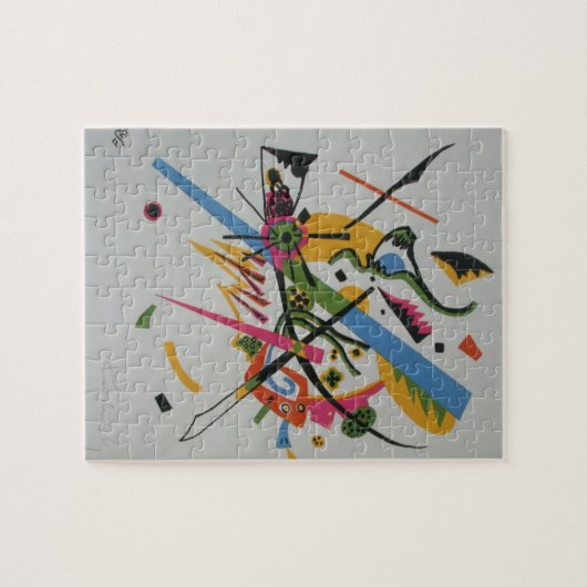 カンディンスキー小さな世界クライネは私の絵画芸術を歓迎 ジグソーパズル (横)