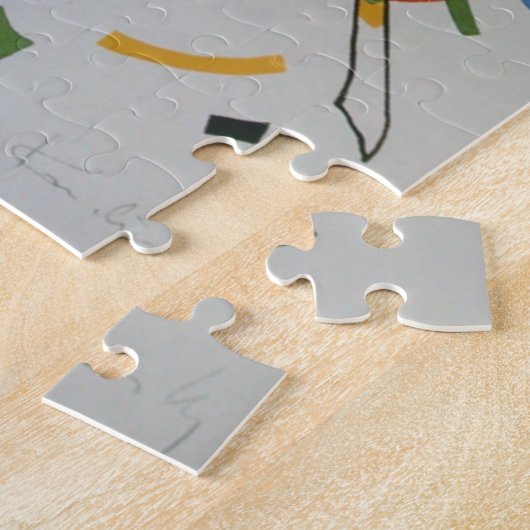 カンディンスキー小さな世界クライネは私の絵画芸術を歓迎 ジグソーパズル (側面)