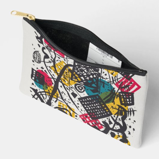 カンディンスキー小さな世界V抽象芸術 アクセサリーポーチ (見開き)