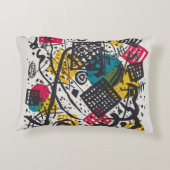 カンディンスキー小さな世界V抽象芸術 アクセントクッション (裏面)