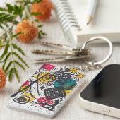 カンディンスキー小さな世界V抽象芸術 キーホルダー (正面右)